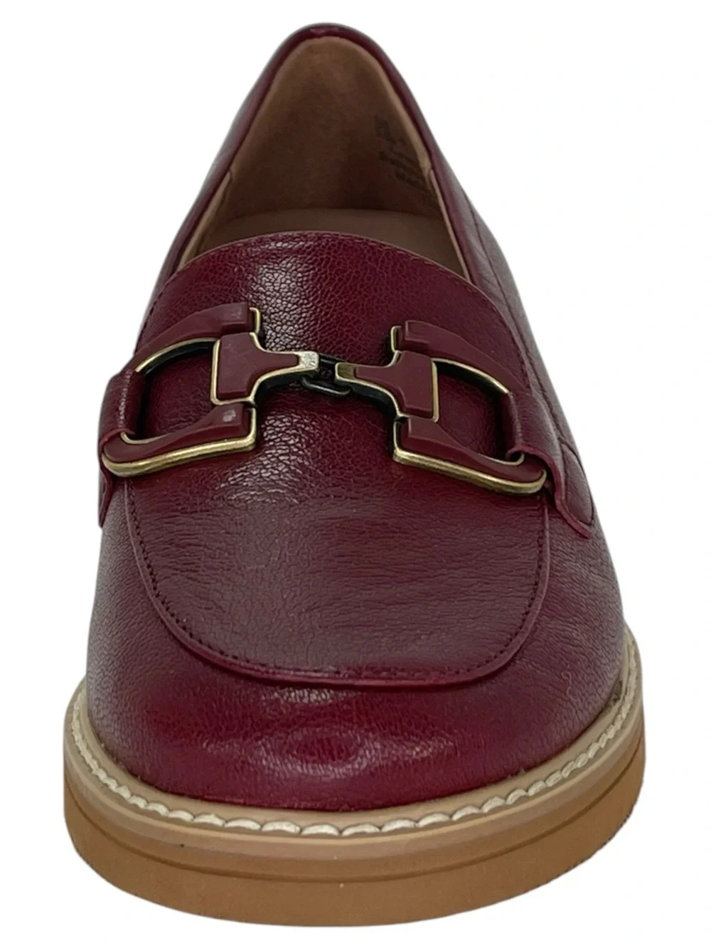 Naturalizer Theo Cranberry Leather Womens Loafers Size 5.5M
